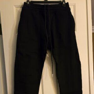 HOMME + FEMME BLACK SWEAT PANTS /JOGGERS